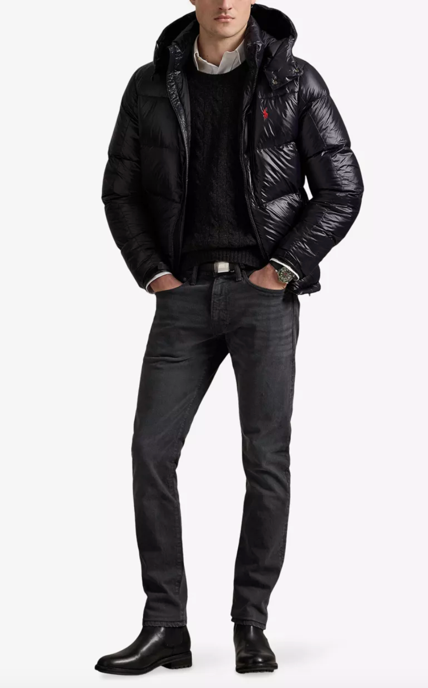 RLPH LRN JACKET - BLACK